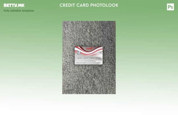 модерен стил Гвинеја UBA виза платина картичка photolook предниот шаблон